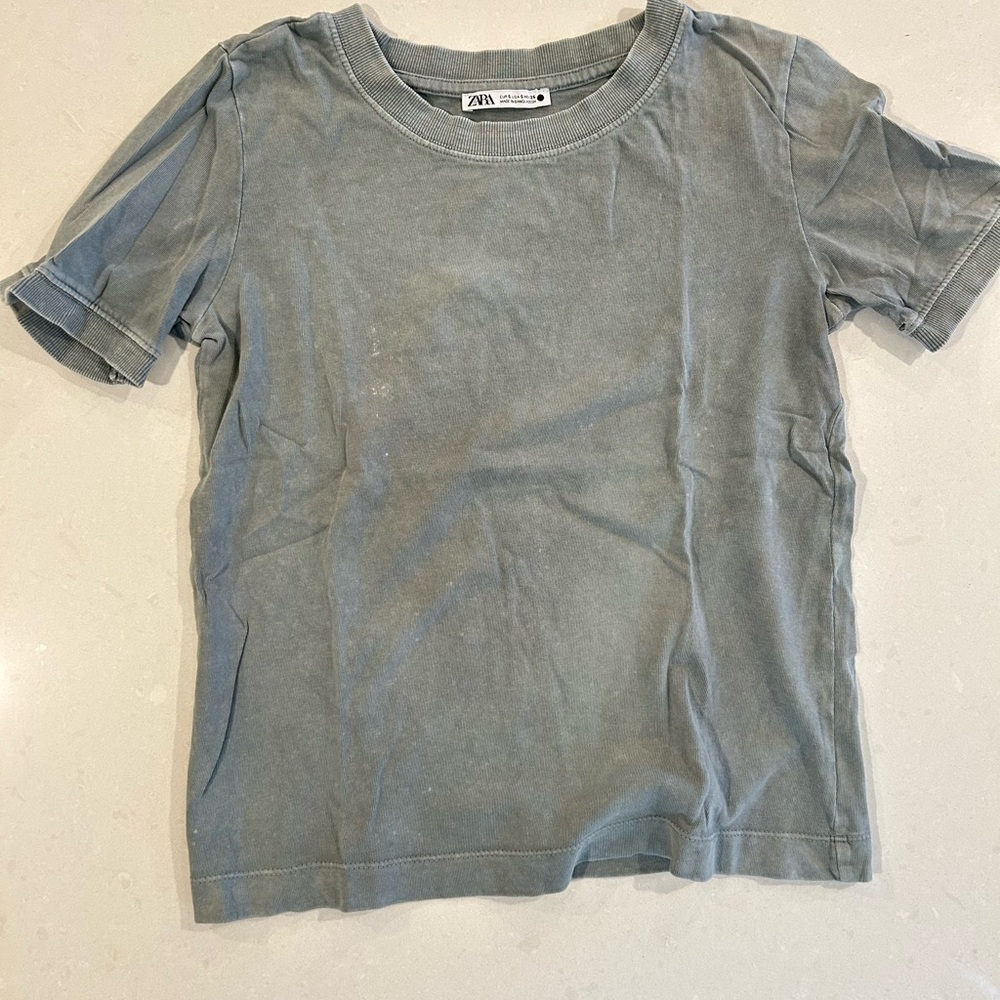Zara Short Sleeve Distressed Tee